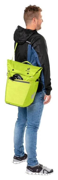 Deuter Fahrradtasche Mainhattan 17+10 Gepäckträgertasche Hinterradtasche -Vaude Boutiquen 3230022 8403 Mainhattan 17 10 citrus graphite D 08