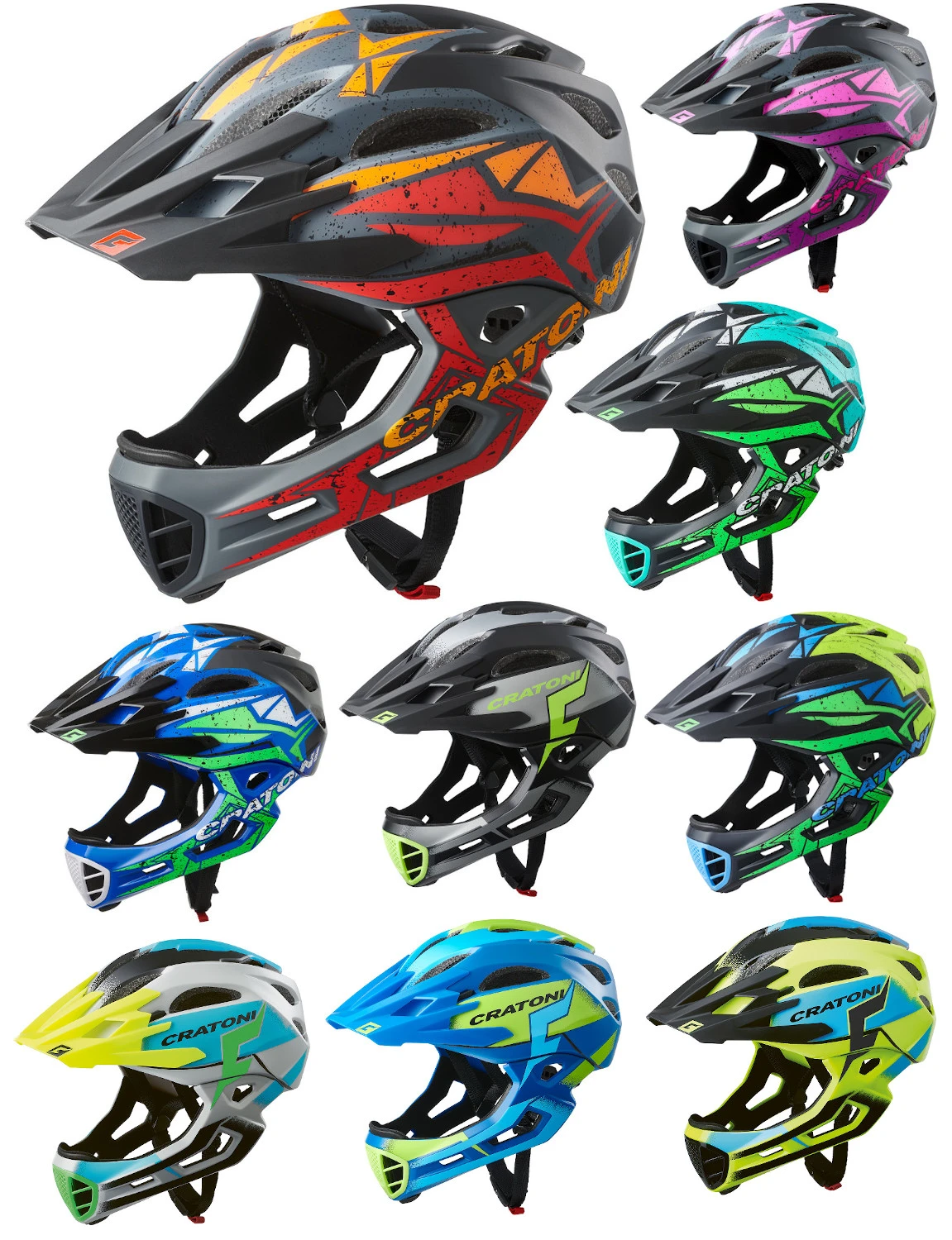Cratoni C-Maniac Pro Fullfacehelm Downhill Freeride Kinnbügel Visier 3 Cratoni C-Maniac Pro Fullfacehelm Downhill Freeride Kinnbügel Visier
