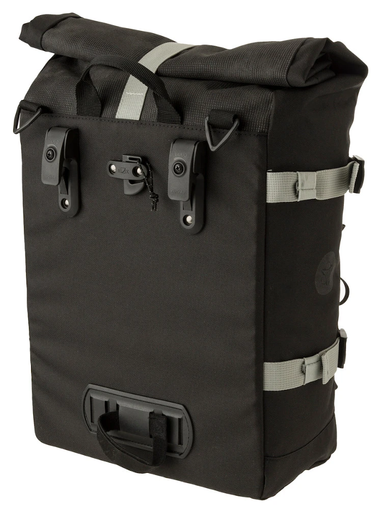 AGU H20 Rolltop II Single Schwarz Reflectiv Wasserdichte Fahrradtasche Einzeltasche 4 AGU H20 Rolltop II Single Schwarz Reflectiv Wasserdichte Fahrradtasche Einzeltasche – Bild 2