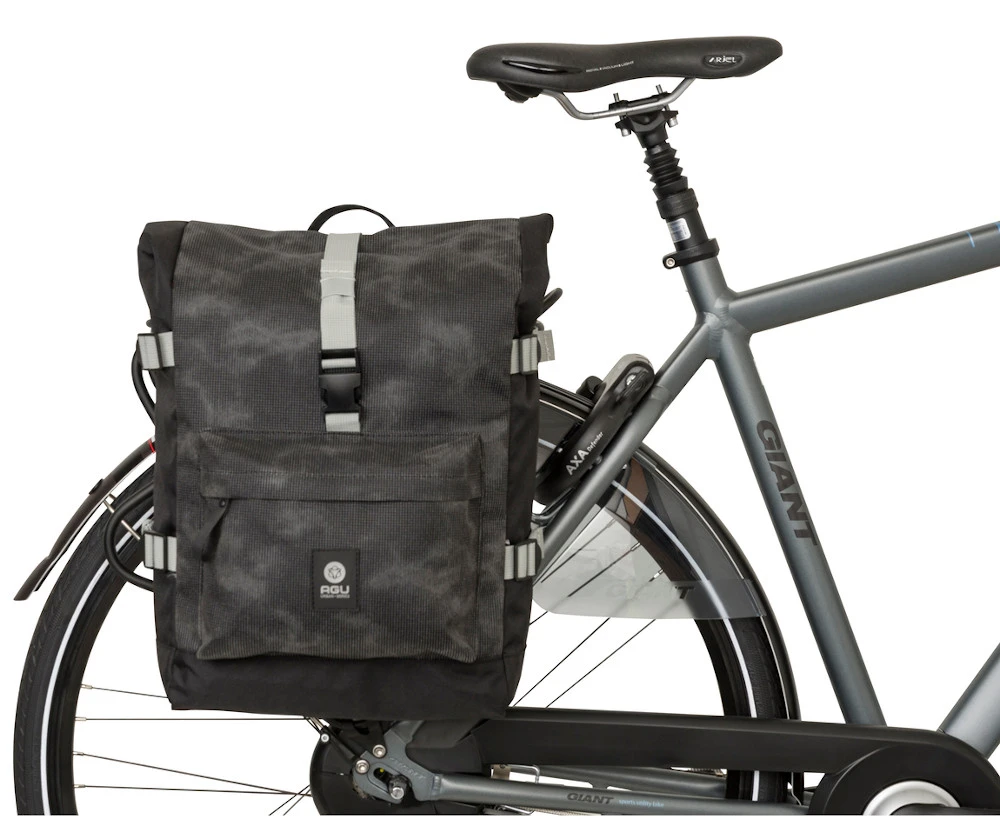 AGU H20 Rolltop II Single Schwarz Reflectiv Wasserdichte Fahrradtasche Einzeltasche 9 AGU H20 Rolltop II Single Schwarz Reflectiv Wasserdichte Fahrradtasche Einzeltasche – Bild 7