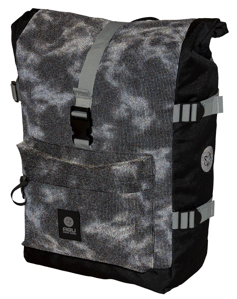 AGU H20 Rolltop II Single Schwarz Reflectiv Wasserdichte Fahrradtasche Einzeltasche 11 AGU H20 Rolltop II Single Schwarz Reflectiv Wasserdichte Fahrradtasche Einzeltasche – Bild 9