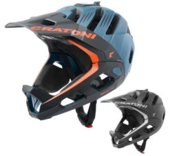 Cratoni Downhillhelm Madroc Pro High Tec Fahrradhelm Bikehelm Crash Sensor