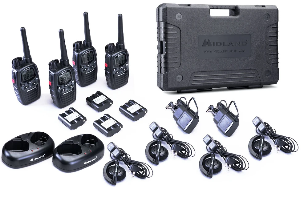 Midland / Alan G7 Pro Work Edition 4 Er Funkgeräte Kofferset C1090.19 3 Midland / Alan G7 Pro Work Edition 4 Er Funkgeräte Kofferset C1090.19