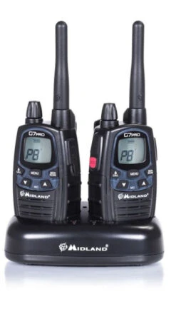 Midland / Alan G7 Pro Work Edition 4 Er Funkgeräte Kofferset C1090.19 11 Midland / Alan G7 Pro Work Edition 4 Er Funkgeräte Kofferset C1090.19 -Vaude Boutiquen Midland G7Pro ladeschale