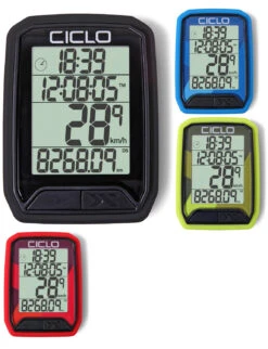 Ciclosport Protos 213 Funk Fahrradcomputer Fahrradtacho 4 Zeilen Display
