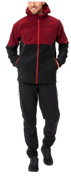 Vaude Qimsa Herren Softshell Fahrradjacke Outdoorjacke -Vaude Boutiquen Qimsa carmine front