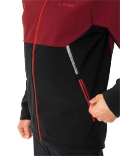 Vaude Qimsa Herren Softshell Fahrradjacke Outdoorjacke -Vaude Boutiquen Qimsa carmine reissverschluss