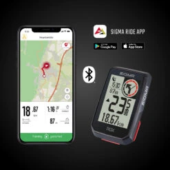 Sigma Rox 4.0 Sensor Set GPS Bike Computer Navi Fahrradtacho Komoot -Vaude Boutiquen Rox 2 ride app 4