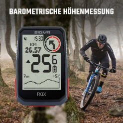 Sigma Rox 4.0 GPS Bike Computer Navi Fahrradtacho Komoot -Vaude Boutiquen Rox 4 H henmesser 1