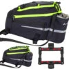 Vaude Silkroad L Black Bright Green Mit Klickfix Uniklip Halter Fahrradtasche Gepäckträgertasche -Vaude Boutiquen Silkroad L bright green beide mit Uniklip