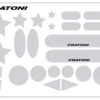 Cratoni Sticker Karte Reflektierende Aufkleber Für Ihren Fahrradhelm -Vaude Boutiquen Stickerkarte