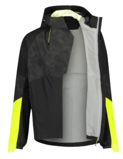 AGU Tech Commuter Regenjacke Reflectiv Schwarz-gelb Fahrradjacke Freizeitjacke
