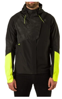 AGU Tech Commuter Regenjacke Reflectiv Schwarz-gelb Fahrradjacke Freizeitjacke -Vaude Boutiquen Tech Rain Jacke 7