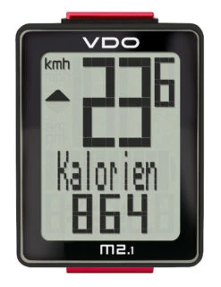 VDO M2.1 WR Analoger-Kabel-Fahrradcomputer Biketacho 30020