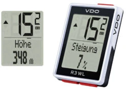 VDO R3 WL STS Fahrradtacho Mit Höhenmesser Biketacho Fahrradcomputer -Vaude Boutiquen VDP R3 WL 2