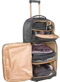 Evoc World Traveller Trolley 125L Rollkoffer Reisekoffer Koffer -Vaude Boutiquen World traveller offen mit